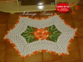 Tapete laranja 68cm x 39cm (por encomenda)