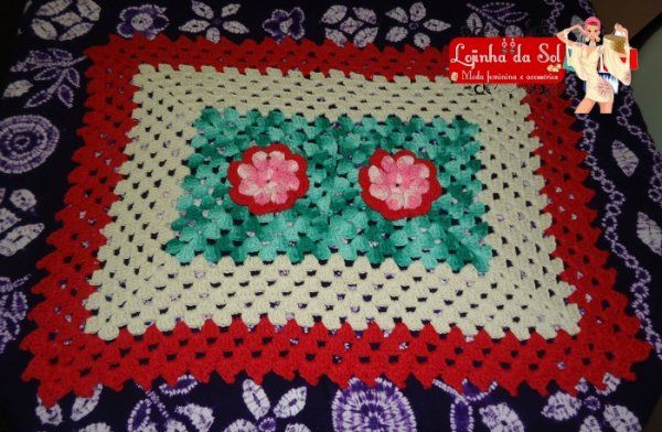 Tapete 64x49cm flor Nathy (por encomenda)