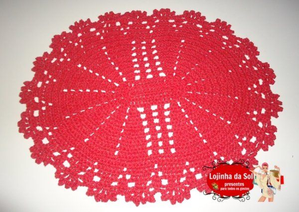 Tapete de crochê oval Nr. 1 (por encomenda)