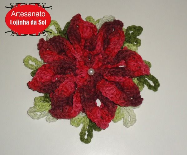 Flor mosquitinho mesclada 17cm (por encomenda)